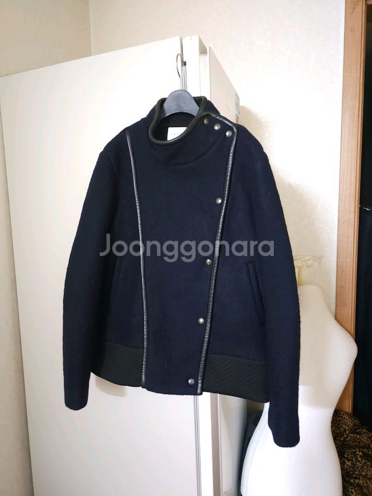 산드로 울 라이더 자켓--0