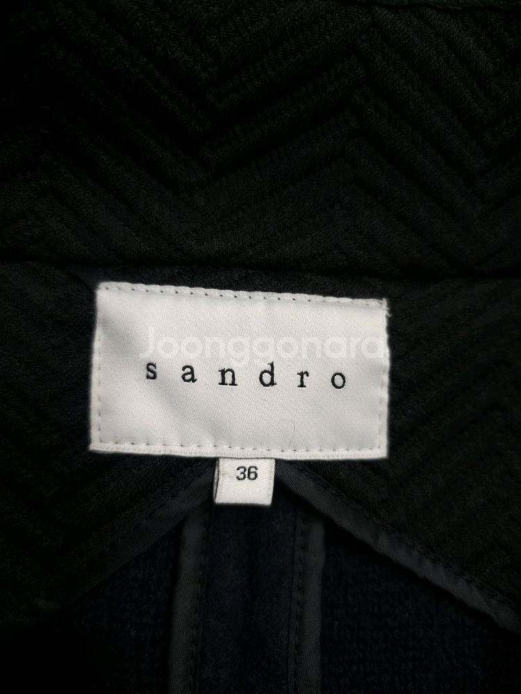 산드로 울 라이더 자켓--7