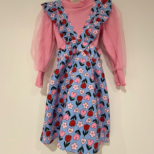 여아 프릴 원피스 투피스 상하복 세트 110