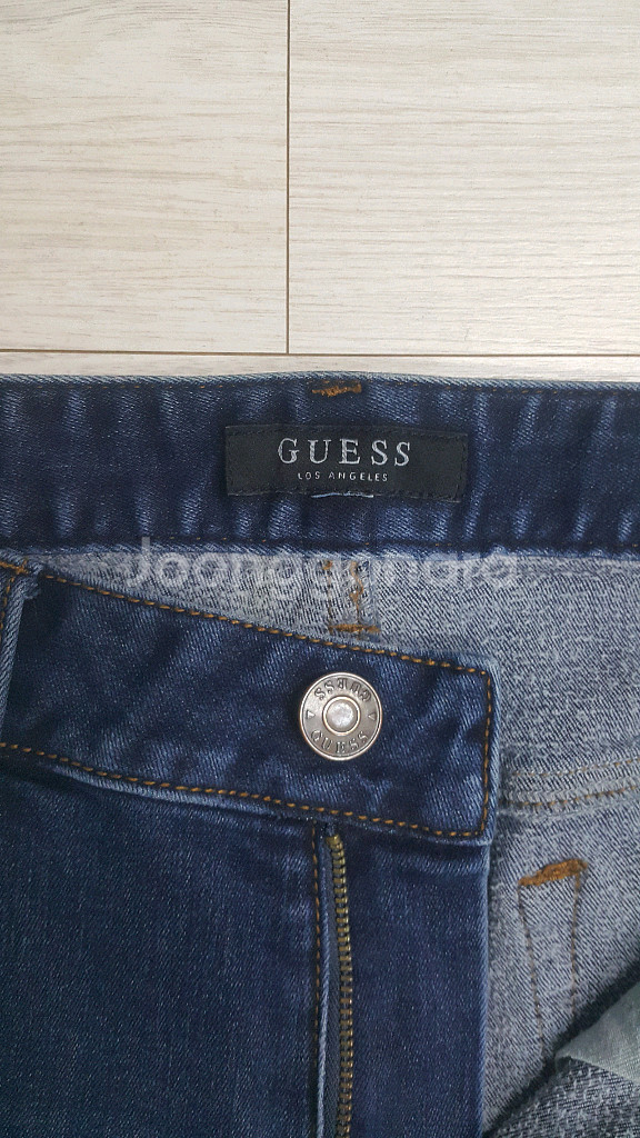 GUESS 게스은장(사방스판) 기모청바지 32인치 S급--4