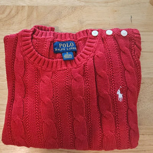 폴로 랄프로렌 키즈 여아 케이블니트