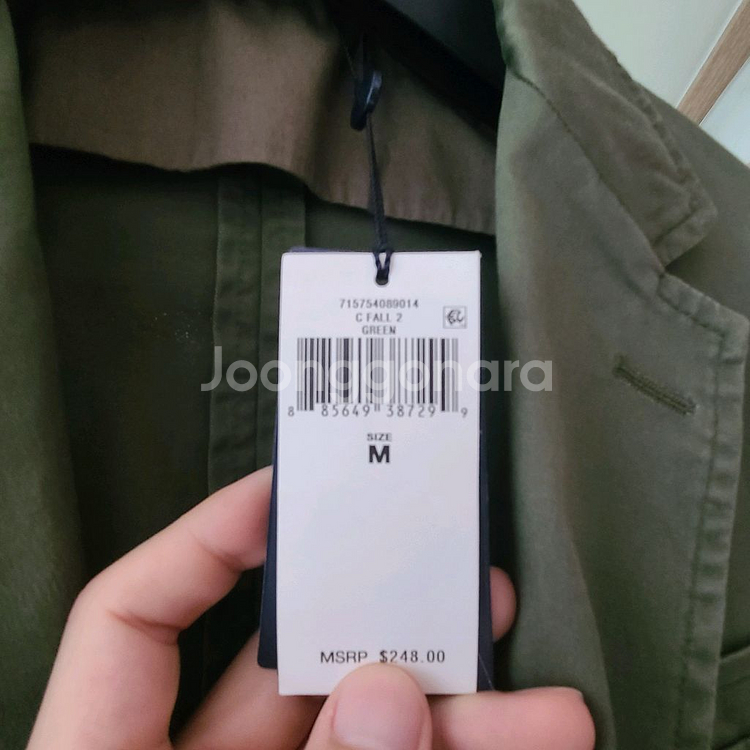 폴로 치노자켓 판매(아미 올리브, M사이즈)--4