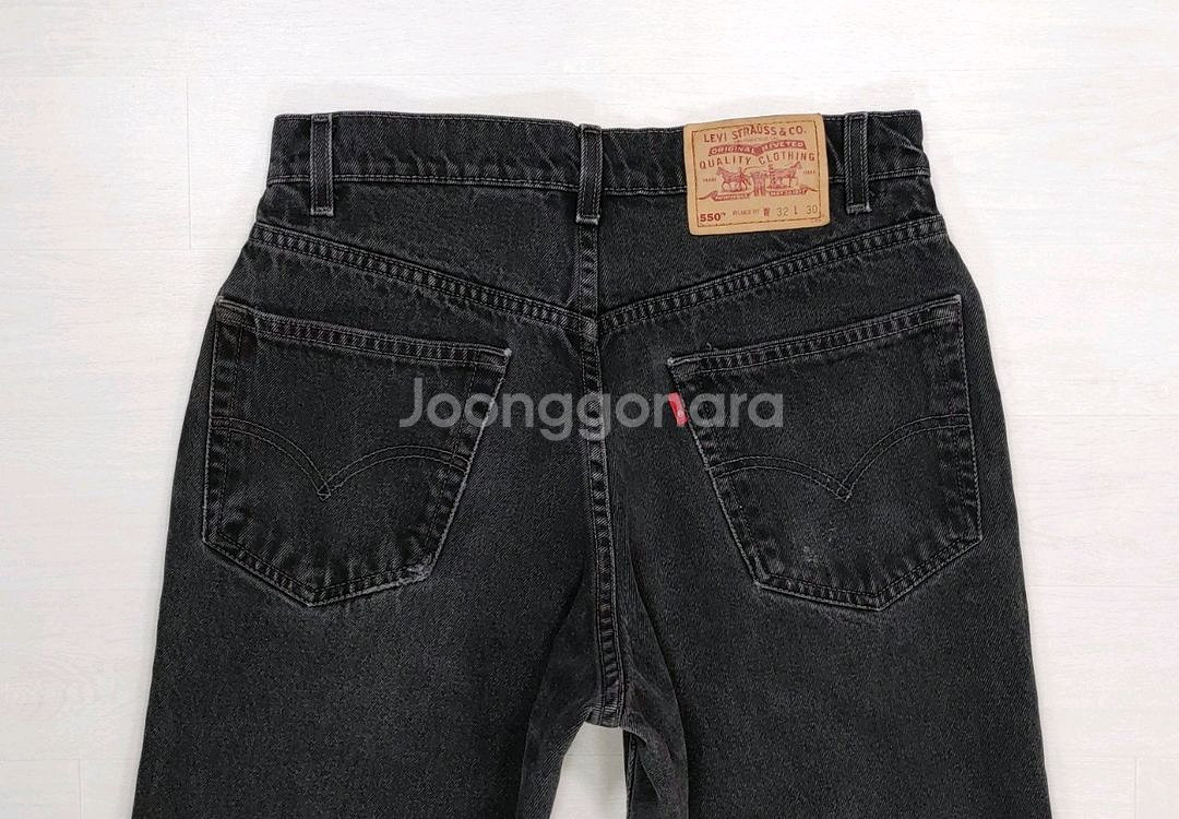90년대 리바이스 550 블랙진 30인치 W32 L30--5