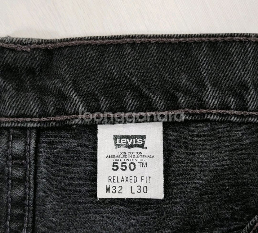 90년대 리바이스 550 블랙진 30인치 W32 L30--8