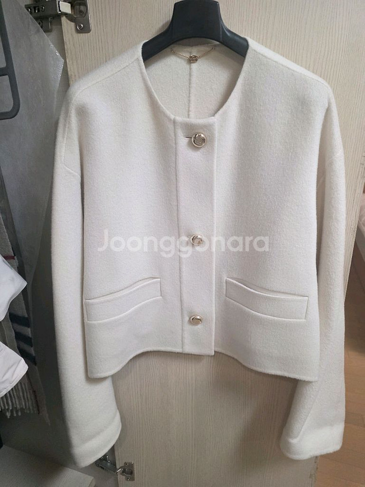 한섬 시스템 캐시미어 칼라리스 자켓--0
