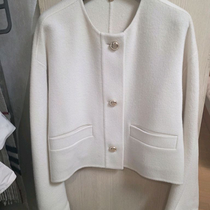 한섬 시스템 캐시미어 칼라리스 자켓