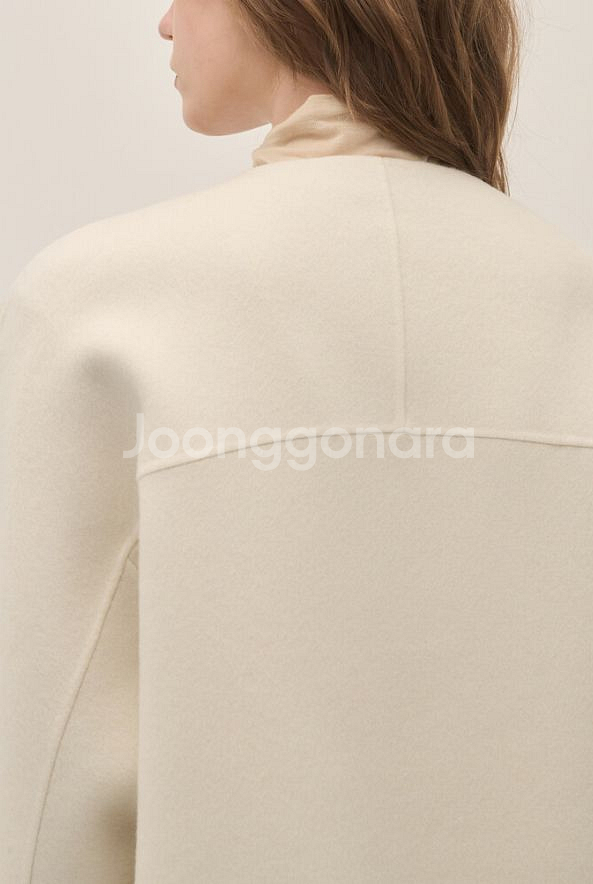 한섬 시스템 캐시미어 칼라리스 자켓--6