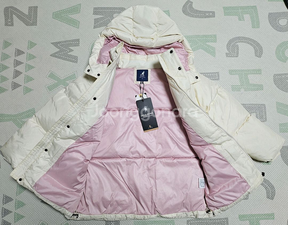 캉골키즈 덕다운점퍼(아이보리145)--1