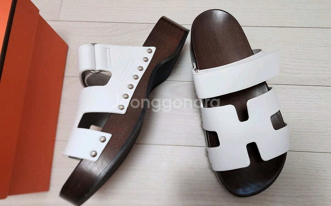 에르메스 시프레 클로그 샌들 38사이즈 (거의새거)--4