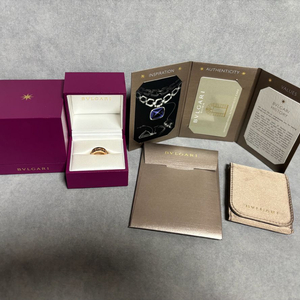 불가리 비제로원 락 1밴드 링 48호 로즈골드