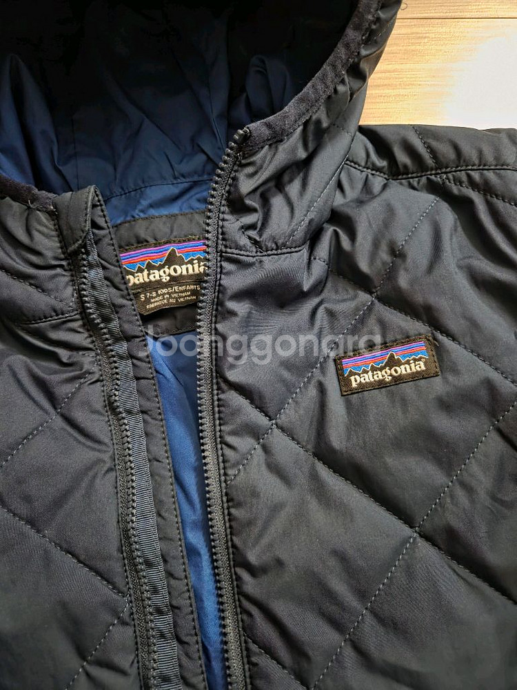 파타고니아 키즈 간절기 후드집업S(7-8세용)--1