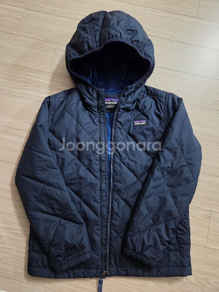 파타고니아 키즈 간절기 후드집업S(7-8세용)--0