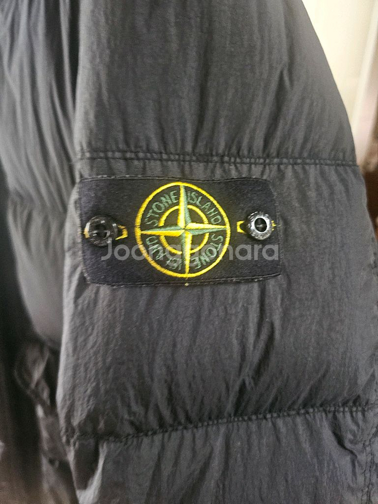 스톤아일랜드 24FW 크링클랩스 후드 블랙--1