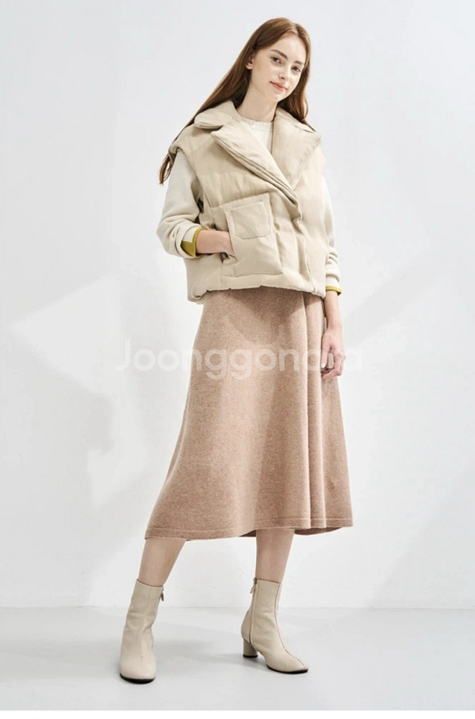 한섬 래트바이티 LTT 구스 베스트 55사이즈--7