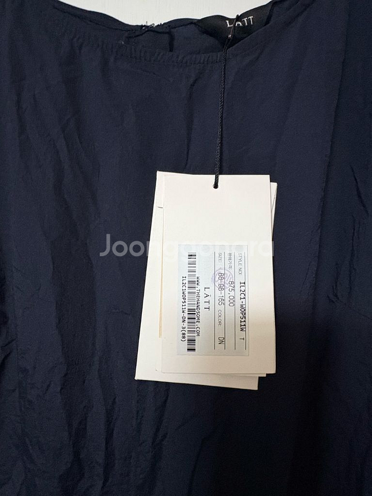 한섬 래트바이티 니트 상의 55 네이비 원피스66 새거--2