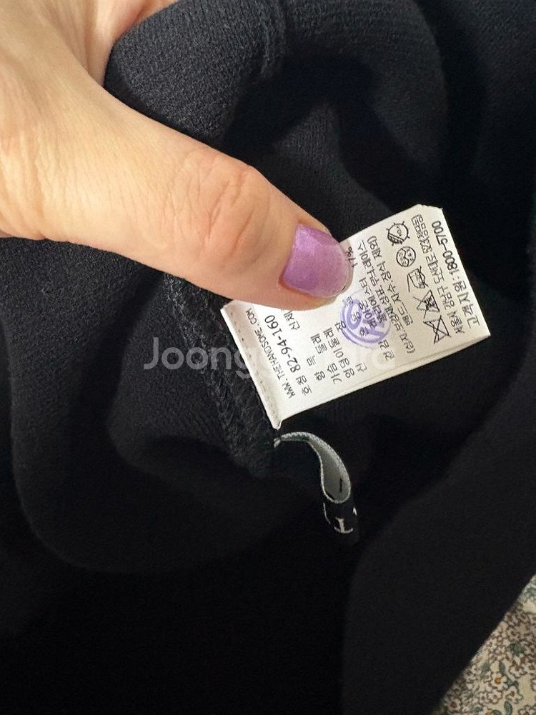 한섬 래트바이티 니트 상의 55 네이비 원피스66 새거--5