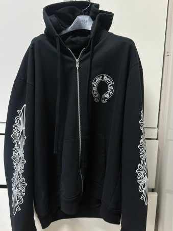 크롬하츠 홀스슈 후드티--0