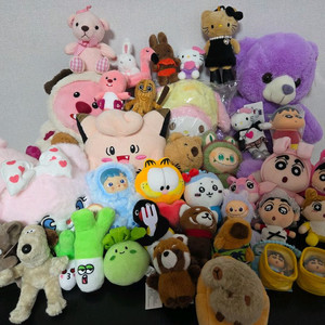 대형 중형 인형 키링 모음 일괄