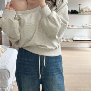 인더바즈 hazel cotton sweatshirts