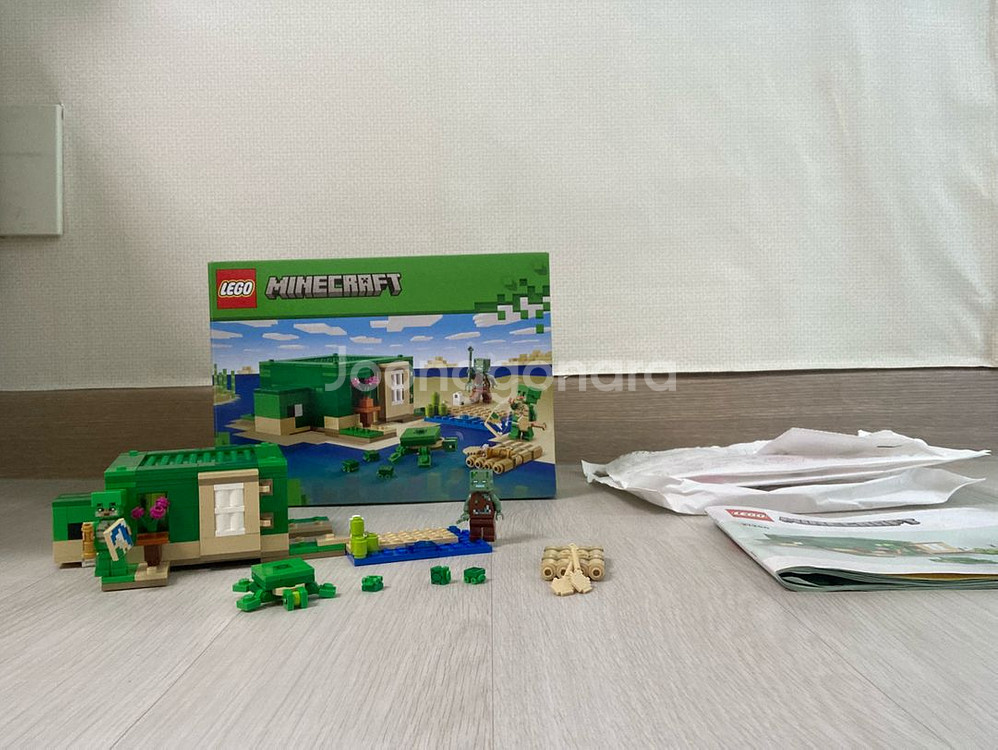 레고 마인크래프트 거북이 해변의집 21254 팝니다.--0