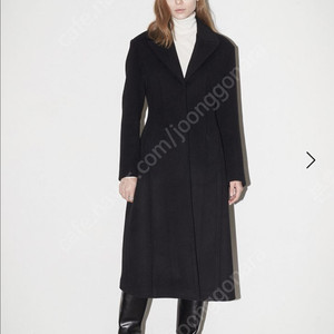 새상품)오르Orr 아워글래스 싱글 코트 블랙 S