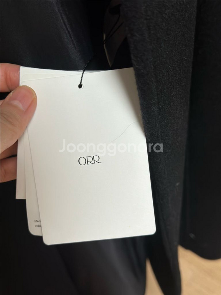 새상품)오르Orr 아워글래스 싱글 코트 블랙 S--2