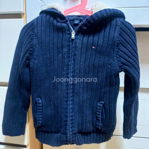 타미힐피거 키즈 보아털 후드집업 4T