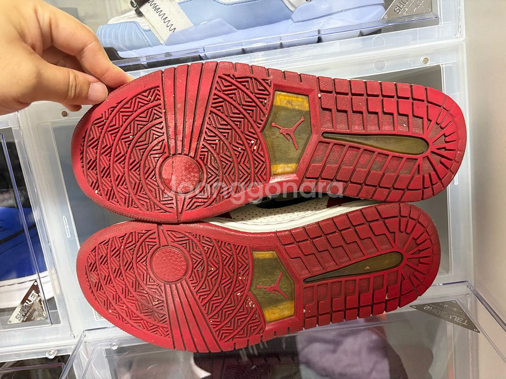 조던 알파 1 시카고 270 새제품 + 브레드. 로얄--7