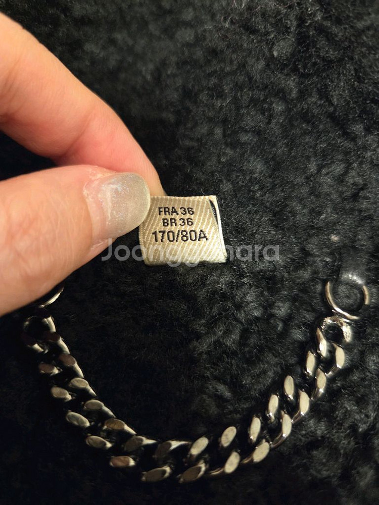 버버리런던 양가죽 무스탕 라이더 자켓--6