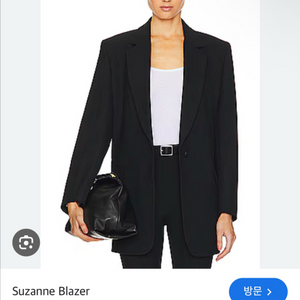 Rag & Bone Suzanne 블랙 블레이저, 사이