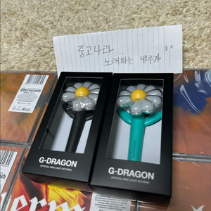 지드래곤 위버멘쉬 오피셜 미니 라이트 키링(블랙,민트)