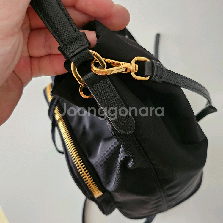 프라다 듀엣 리나일론 버킷백--4