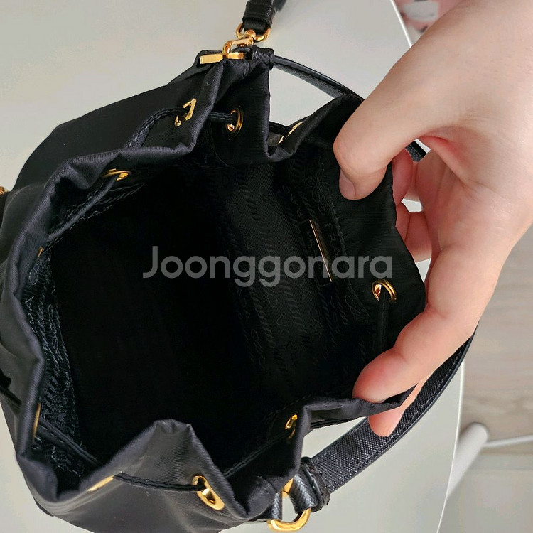 프라다 듀엣 리나일론 버킷백--7