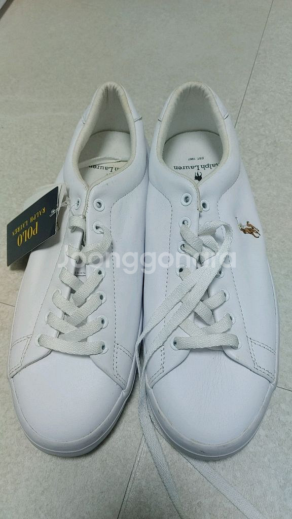 폴로 랄프로렌 흰색 스니커즈 새상품265--0