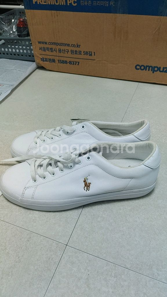 폴로 랄프로렌 흰색 스니커즈 새상품265--2