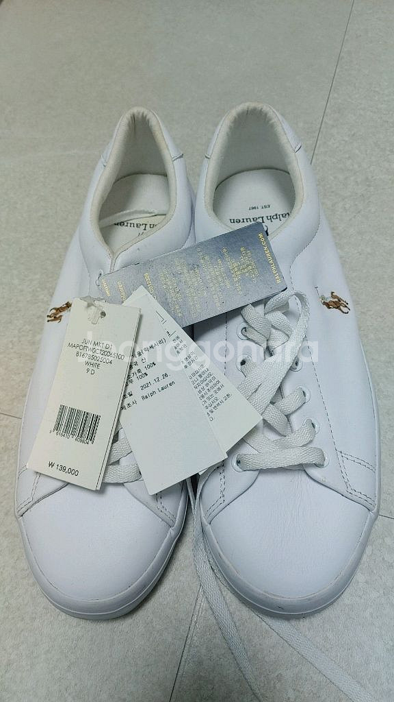 폴로 랄프로렌 흰색 스니커즈 새상품265--1