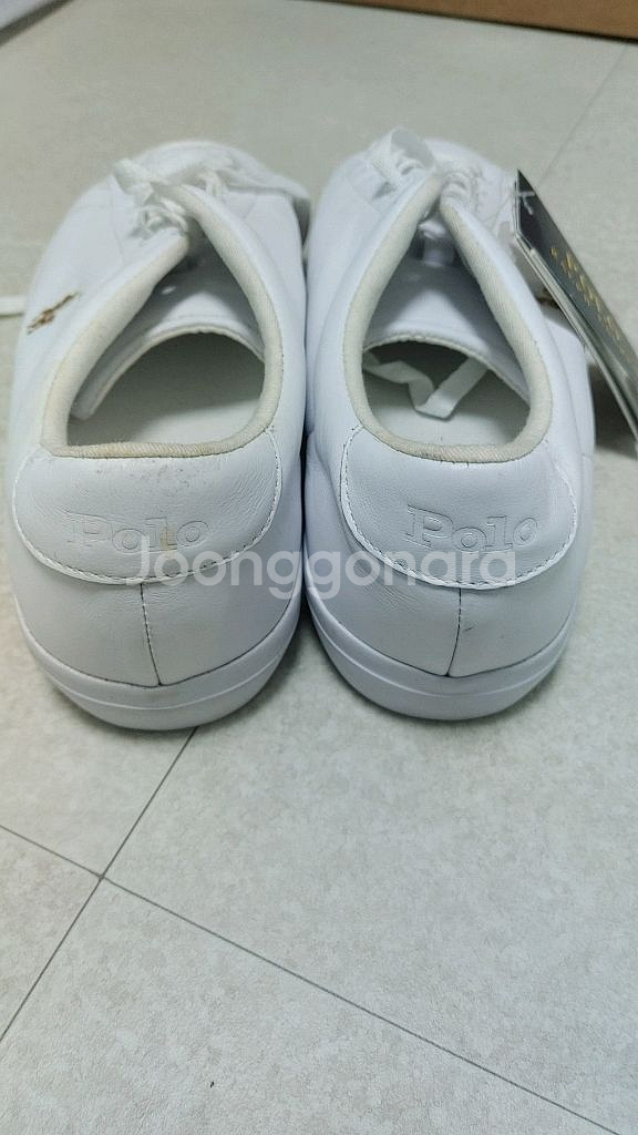 폴로 랄프로렌 흰색 스니커즈 새상품265--3