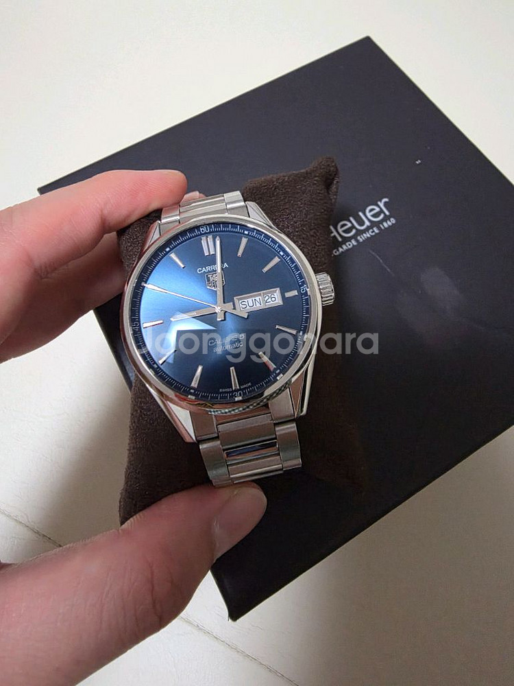 태그호이어 카레라 칼리버5 데이 데이트 청판 41mm--2