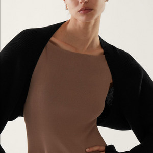 COS 니티드 메리노 울 하이브리드 가디건