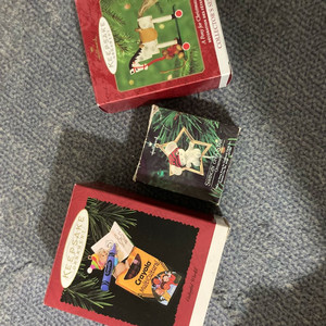 빈티지 크레욜라 크리스마스 오너먼트 세트