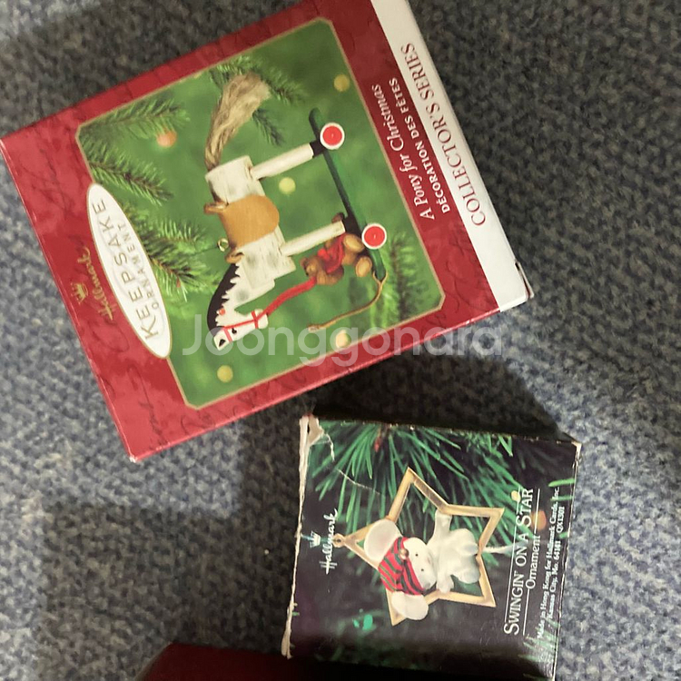 빈티지 크레욜라 크리스마스 오너먼트 세트--2