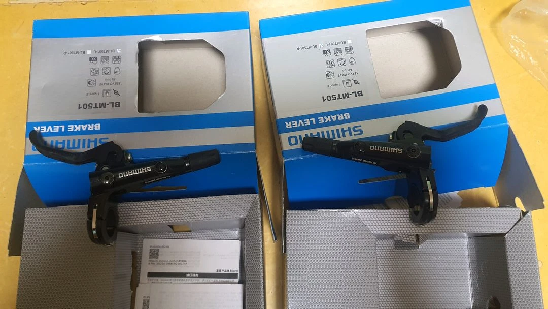 시마노유압브레이크m6000대체품 mt501.데오레급 유압브레이크 셋트 팝니다 이미지