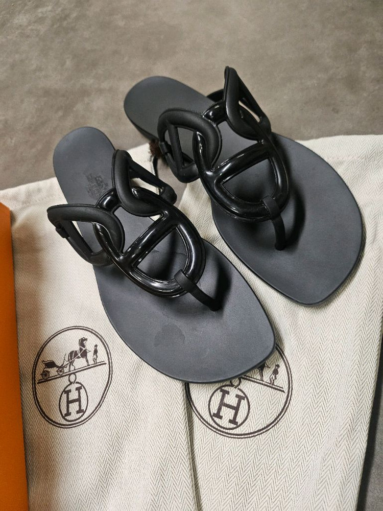 에르메스 에제르 젤리 샌들 250 / 40 쪼리 슬리퍼--1