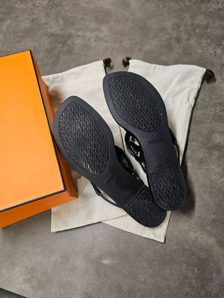 에르메스 에제르 젤리 샌들 250 / 40 쪼리 슬리퍼--3
