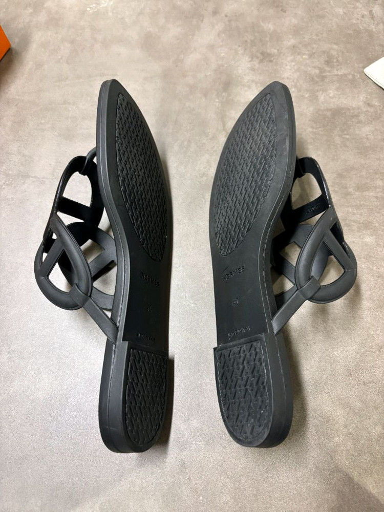 에르메스 에제르 젤리 샌들 250 / 40 쪼리 슬리퍼--2