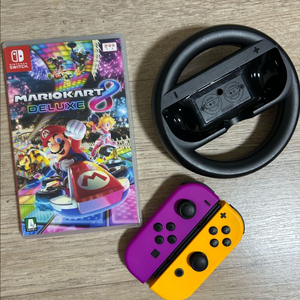 스위치 정품조이콘 1쌍+마리오카트8 게임칩 일괄판