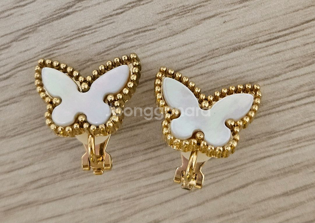 로즈드방 st 목걸이 + 반클리프 나비 st 귀찌--4