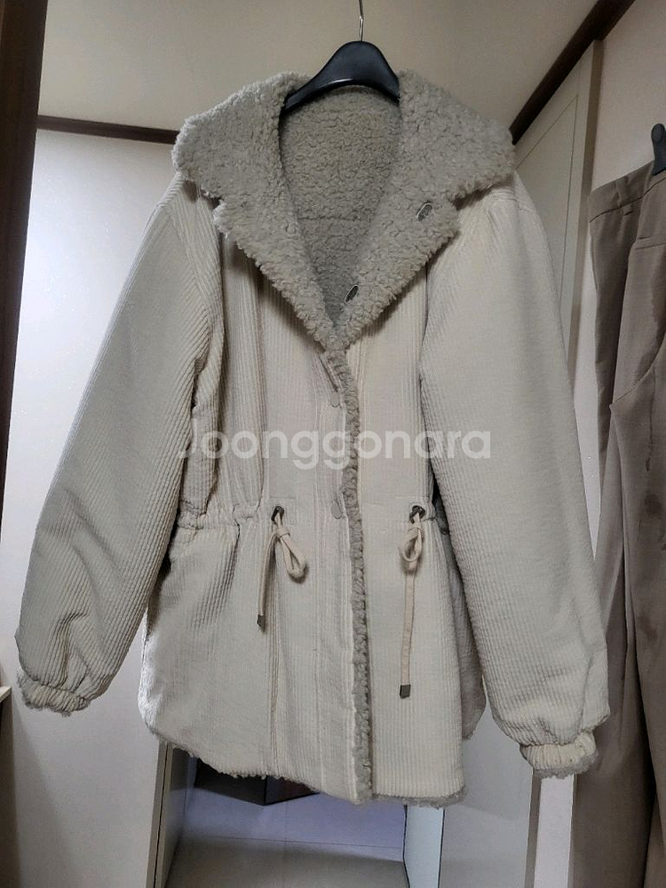 타임 뽀글이 코드레이 리버시블자켓팝니다--4