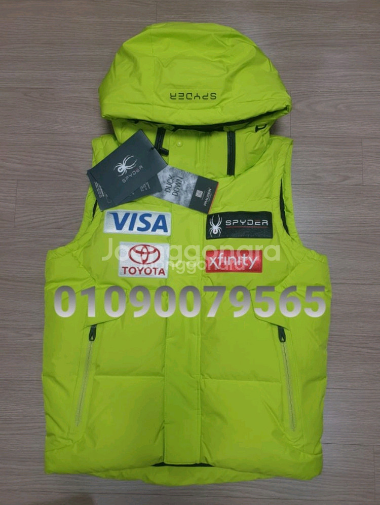 스파이더 덕다운 스키 패딩조끼 (새상품)--1