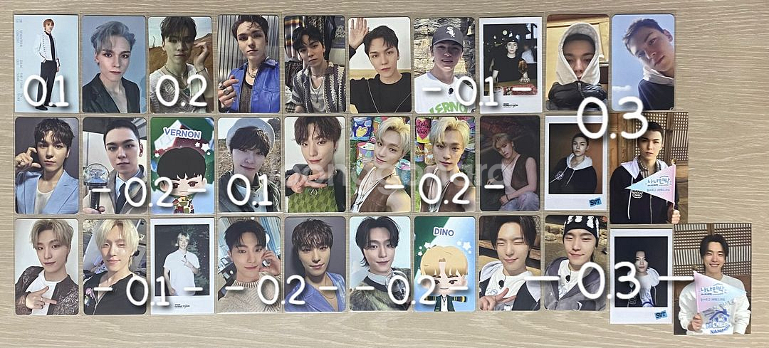 세븐틴 SVT 포카 대량 일괄 양도 판매--5